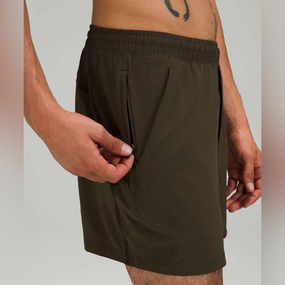 Lululemon Pace Breaker Linerless Short 5" - Dark Olive - L - Picture 4 of 12